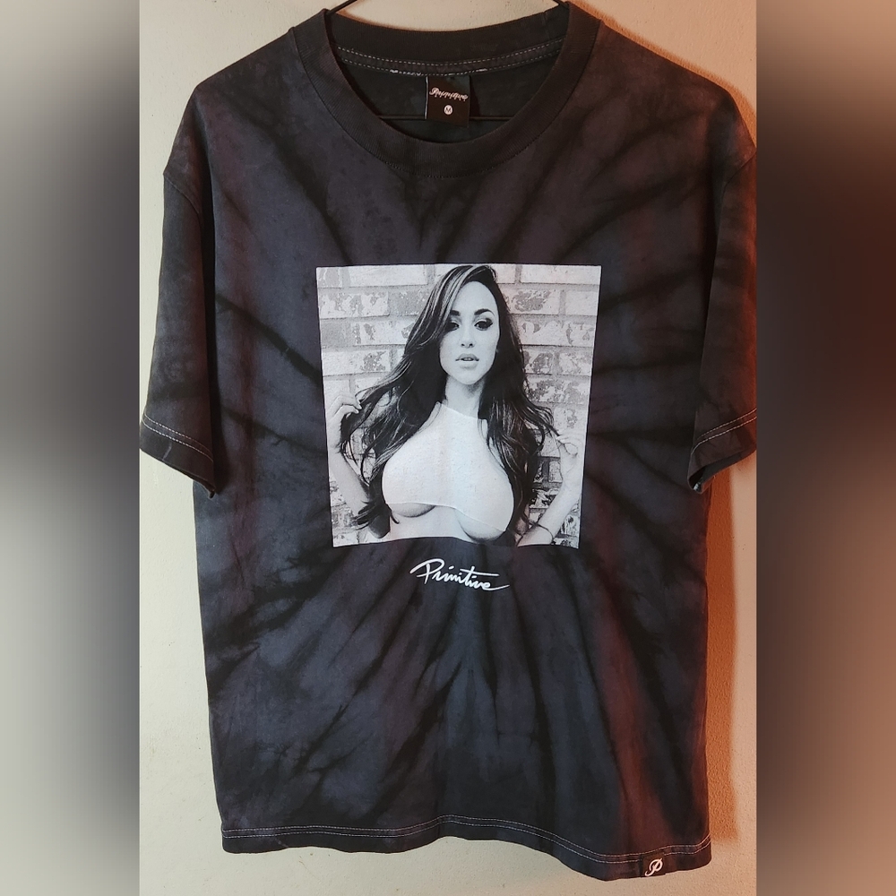 Primitive Apparel  Charcoal Tie-Dye Graphic Tee